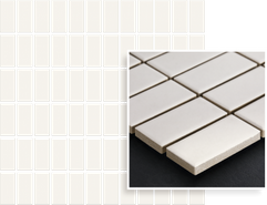 Мозаика Albir Bianco Mozaika Prasowana керамика 29.8х29.8 см гладкая, глазурованная чип 2.3x4.8 мм, белый 5900144059023