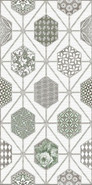 Декор Azori Devore Light Geometria 31,5х63, матовая керамический