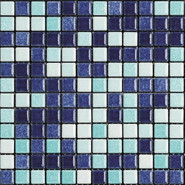 Мозаика Mix Standard Wellness and Pool 16 керамика 30х30 см Appiani матовая чип 25х25 мм, зеленый, синий XWEL 716