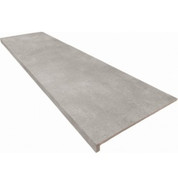 Ступень фронтальная Petra Smooth Round. Gris 33x120 керамогранит матовая Gres de Aragon 00000040530