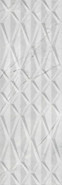 Настенная плитка JJC710 Teseo Arc Gris 40x120 глянцевая, рельефная (структурированная) керамическая