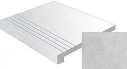 Ступень фронтальная Gradone Delta-R Gris Antideslizante 59.3x59.3 керамогранит антискользящая (grip), матовая