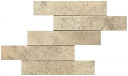 Мозаика Aix Blanc Brick Tumbled (A0UE) 37x37 Неглазурованный керамогранит