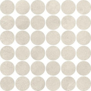 Мозаика Boost Expression Ice Mosaico Circle 32x32 керамогранит Atlas Concorde Italy матовая, бежевый AYYY
