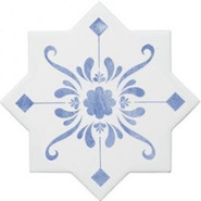 Керамогранит Cevica Beсolors Star Dec. Electric Blue 13.25х13.25 матовый