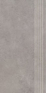Ступень фронтальная Silkdust Grys Stopnica Prosta Nacinana Mat. 29.8x59.8 керамогранит матовая, противоскользящая 5902610550218