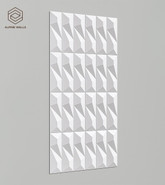 Стеновая декоративная панель Geometrium ECOGR0206W Alpine Walls под покраску 1200х600х25 мм