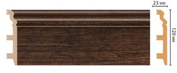 Плинтус напольный D233-966 ДМ Decomaster (120х23х2400 мм) 