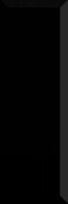 Настенная плитка Monocolor Biselado Brillo Negro 10x30 глянцевая керамическая