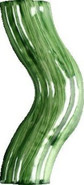 Бордюр Remate Curvo Maqueda Verde керамический