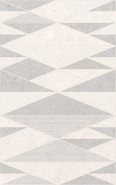Декор Lorenzo серый 25х40 матовый керамический
