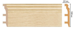 Плинтус напольный D232-71 ДМ Decomaster (100х22х2400 мм) 