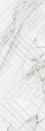 Настенная плитка Calacatta Grey Struttura Linea 24.2x70 Eletto Ceramica глянцевая керамическая 509231101