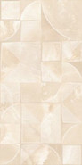 Настенная плитка Opale Beige Struttura Azori 31.5x63 глянцевая, рельефная (структурированная) керамическая 509051101