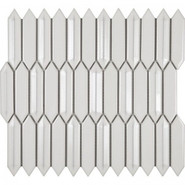 Мозаика KPK3-4R керамика 28.5х31.2 см глянцевая чип 22х117 мм, белый