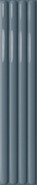 Настенная плитка Plinto Out Blue Gloss 10.7х54.2 DNA Tiles глянцевая, рельефная (структурированная) керамическая 78803293