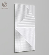 Стеновая декоративная панель Geometrium ECOGR0209W Alpine Walls под покраску 1200х600х25 мм