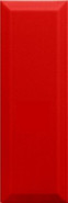 Настенная плитка Monopole Fresh Rojo Brillo Bisel 10x30 (1,02), глянцевая керамическая