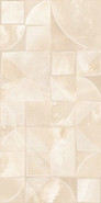 Настенная плитка Opale Beige Struttura Azori 31.5x63 глянцевая, рельефная (структурированная) керамическая 509051101