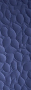 Настенная плитка Genesis Leaf Deep Blue matt 35х100 керамическая