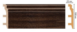 Плинтус напольный D232-438 ДМ Decomaster (100х22х2400 мм) 