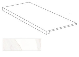 Ступень фронтальная Acg7 Scalino Sagomato Calacatta Oro Luc. 33x60 керамогранит