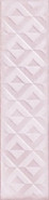 Настенная плитка Relieve Drop Pink Brillo 7.5х30 глянцевая керамическая