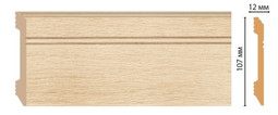 Плинтус напольный D105-71 ДМ Decomaster (107х12х2400 мм) 