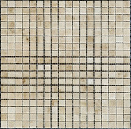 Мозаика PIX 322 Cappucino, мрамор 30.5х30.5 см Pixmosaic полированная чип 15х15 мм, бежевый