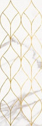 Декор 1664-0156 Миланезе тресс Каррара керамический