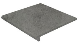 Ступень фронтальная Peldano Redondo 30 Urban Grafito Antides 33x29.7 клинкер противоскользящая Gres de Aragon 970092