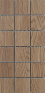 Мозаика Mk.Nordby Honey MT 1530 15х30 керамогранит Keratile матовая чип 50х50 мм, коричневый