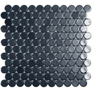 Мозаика № 6005 BR Чёрный (на сетке) стекло 30.6x31.4