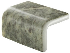 Мозаика Ezarri Corner Bali Stone Safe стекло 3х5х2.5 см матовая, антислип чип 50х50 мм, серый