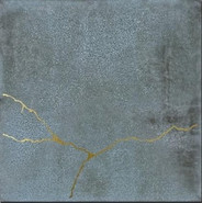 Настенная плитка Kintsugi Blue 12.5x12.5 Wow Enso глянцевая керамическая 120850
