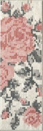 Декор Docklands Inserto Flowers White S/1 8.6х26.2 керамогранит матовый