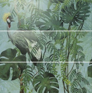 Панно Decor Set(3) ABC VirniaTurquoise 40x120 матовое керамическое