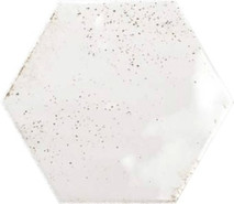 Настенная плитка Hope Hex White Glossy 15x17.3 глянцевая керамическая