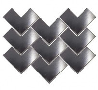 Настенная плитка Elle Steel (118218) 20х20 Wow глянцевая керамическая