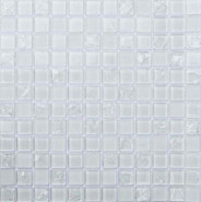 Мозаика White Crush 2.3x2.3 стеклянная 30x30