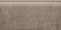 Ступень фронтальная G-1105/CR/st01/300x600x9 керамогранит sugar effect Grasaro Beton