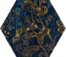 Декор Urban Colours Blue Inserto Szklane Heksagon С Paradyz Ceramika 412483 17.1x19.8 глянцевый керамический
