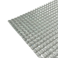 Мозаика Marble Mosaic Crystal Super White стекло 30х30 см глянцевая чип 10x10 мм, белый