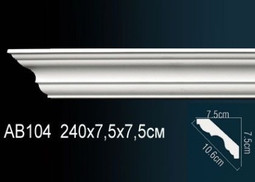 Перфект Карниз потолочный гладкий AB104