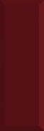 Настенная плитка Monocolor Biselado Brillo Burdeos 10x30 глянцевая керамическая