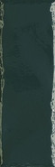 Настенная плитка Porcelano Green Ondulato 9,8х29,8 глянцевая керамическая