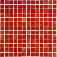 Мозаика Ezarri 2506-C стекло 31.3х49.5 см глянцевая чип 25х25 мм, красный