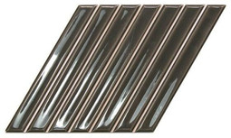 Настенная плитка Spike Bars B Ebony 15х25.9 Wow глянцевая керамическая УТ-00048763