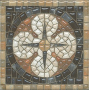 Вставка HGD/A439/1146H Стемма 9.8x9.8 Kerama Marazzi глянцевая керамическая