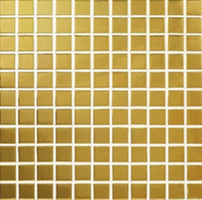 Мозаика Everest Gold 302.5х302.5 керамогранит глянцевая чип 25х25 мм, золотой